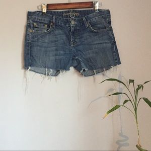 American Eagle frayed jean shorts